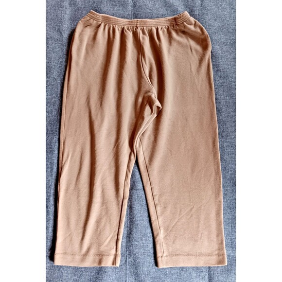 Pant Size 20W Womans Alfred Dunner Tan Casual Athletic wear Pockets Petite Capri - Picture 1 of 8